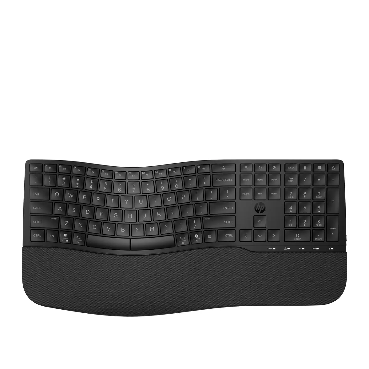 685 Comfort Dual-Mode-Tastatur, Volle Größe (100%), Kabellos, RF Wireless + Bluetooth, Membran Key Switch, Schwarz