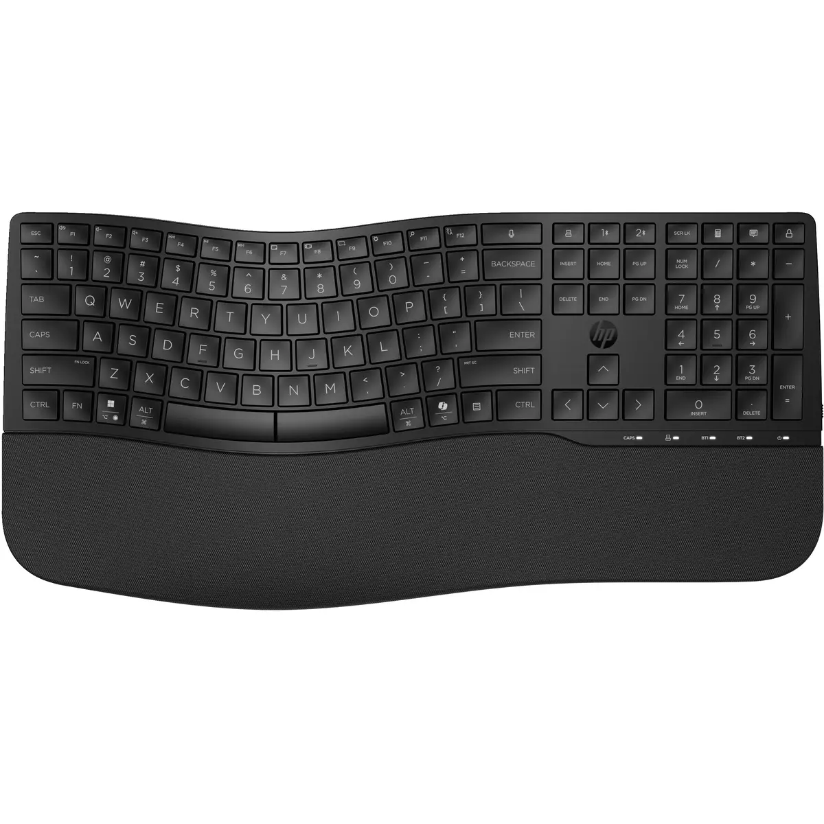 685 Comfort Dual-Mode-Tastatur, Volle Größe (100%), Kabellos, RF Wireless + Bluetooth, Membran Key Switch, Schwarz