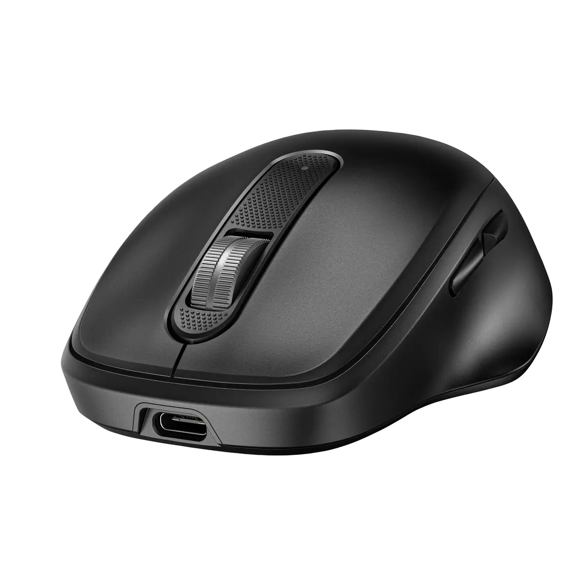725 Kombo mit wiederaufladbarer kabelloser Tastatur und Maus für mehrere Geräte, Volle Größe (100%), Kabellos, RF Wireless + Bluetooth, Scherenschalter, Schwarz, Maus enthalten