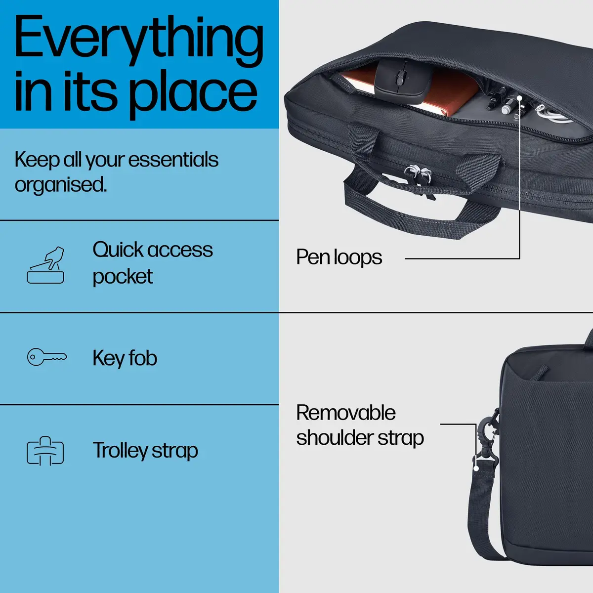 Everyday 14 Zoll Laptop-Aktentasche, Aktenkoffer, 35,8 cm (14.1"), Schultergurt, 420 g