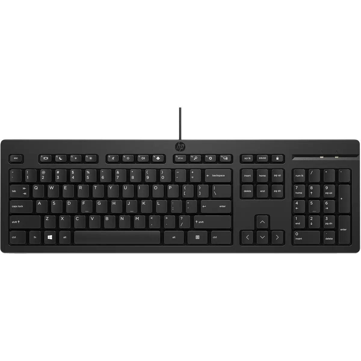 125 G2 Kabelgebundene USB-Tastatur, Volle Größe (100%), Kabelgebunden, USB, Schwarz