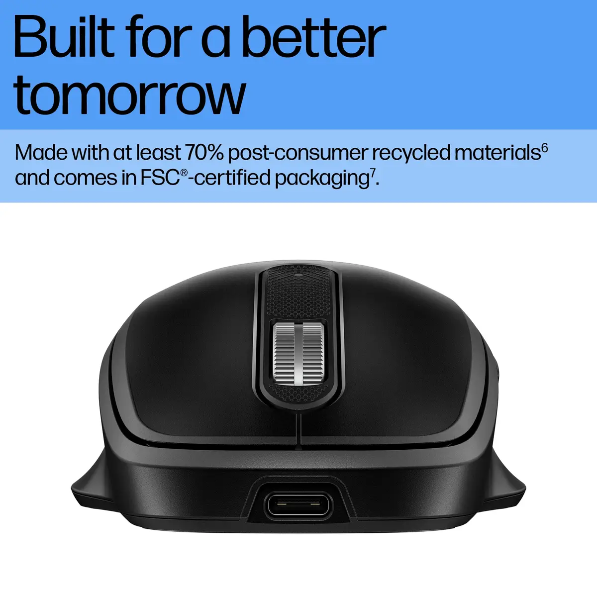 515 Ultra-schnelle wiederaufladbare Wireless-Maus, Beidhändig, RF Wireless, 4000 DPI, Schwarz
