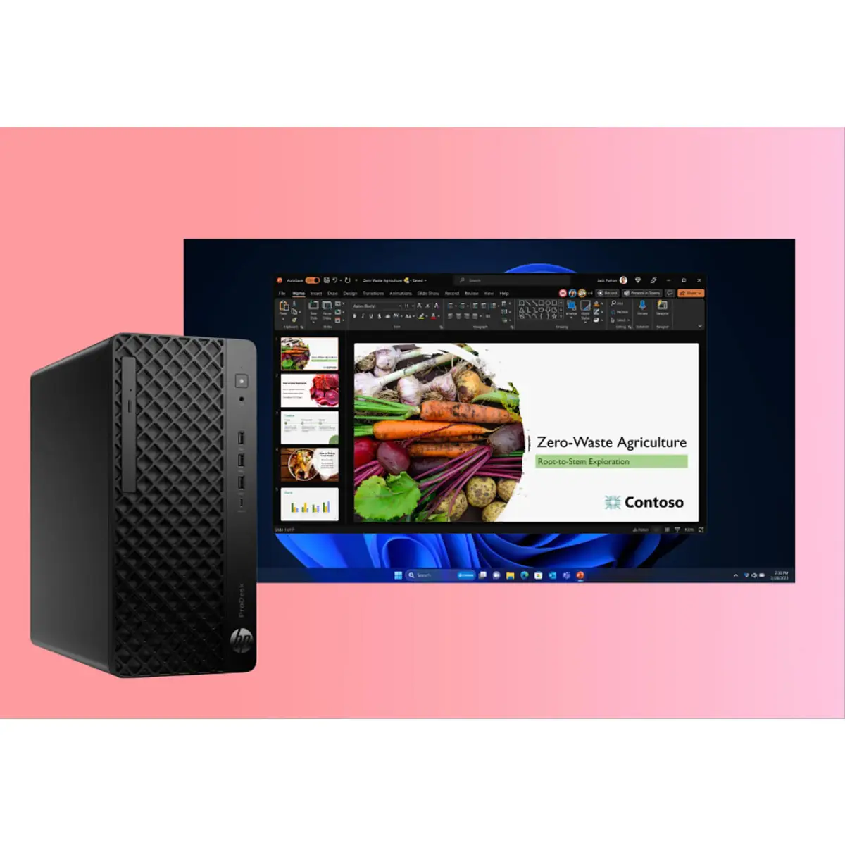 ProDesk 4 Tower G1i Desktop AI PC, 512 GB, SSD, Windows 11 Pro