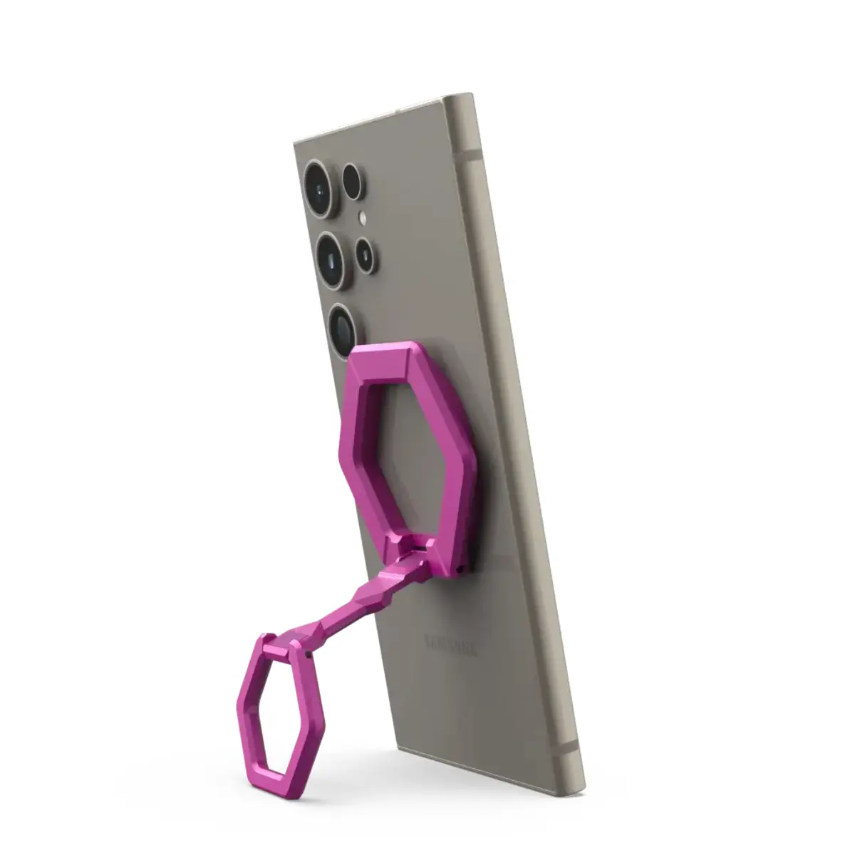 UAG Magnetic Halterung/Haltering mit Standfunktion für UAG Cases mit eingebautem Magnet pink.