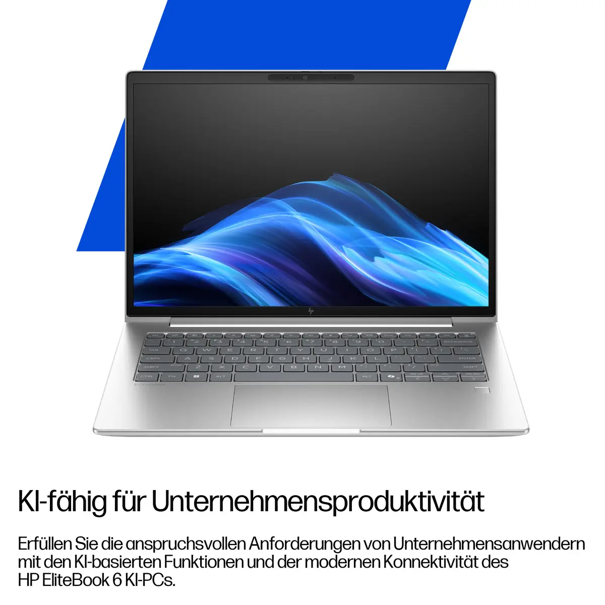 EliteBook 6 G1i 13 inch Notebook AI PC, 13.3", Windows 11 Pro, Intel Core™ Ultra 5, 16GB RAM, 512GB SSD, WUXGA