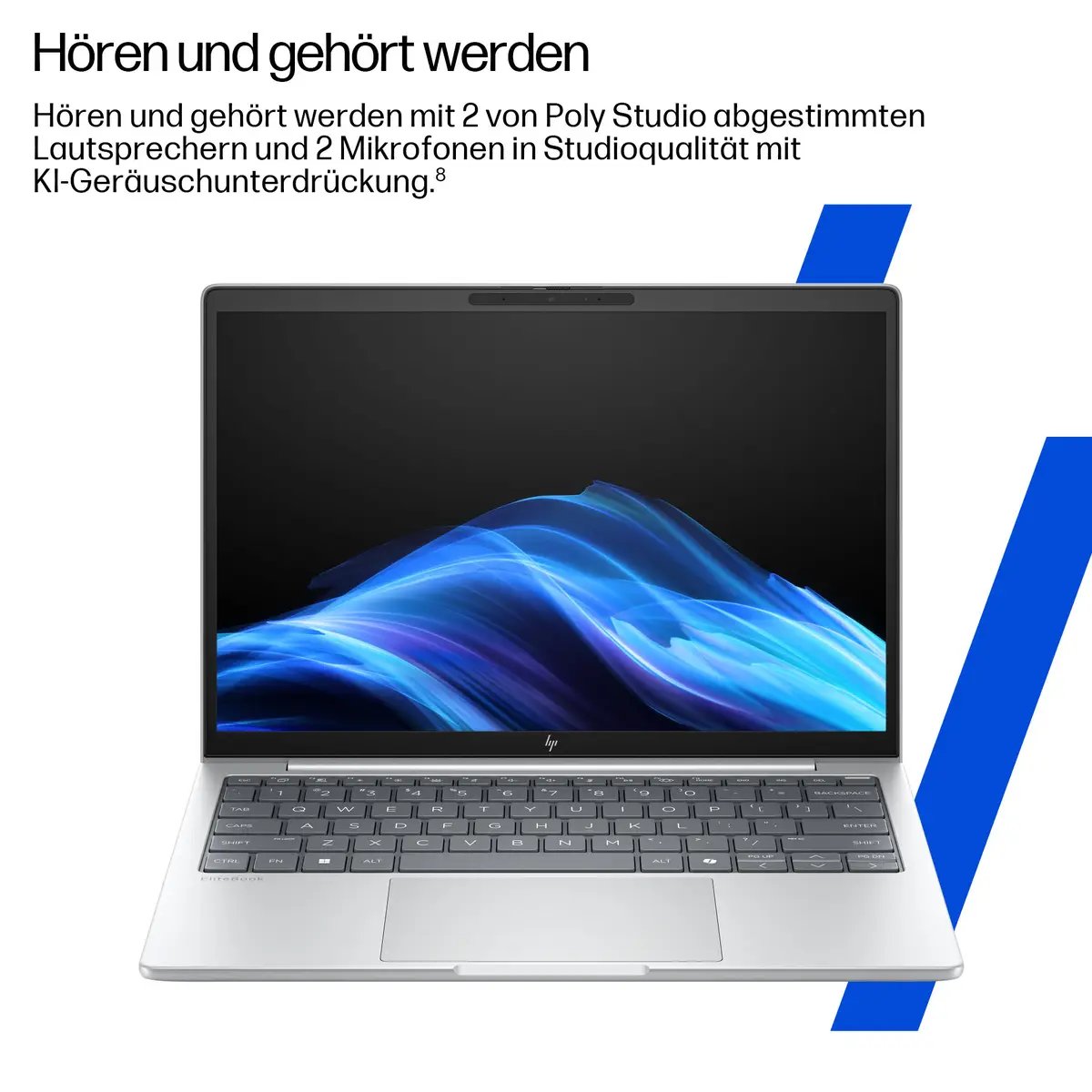 EliteBook 8 G1i 14 inch Notebook AI PC, 14", Windows 11 Pro, Intel Core™ Ultra 5, 16GB RAM, 512GB SSD, WUXGA