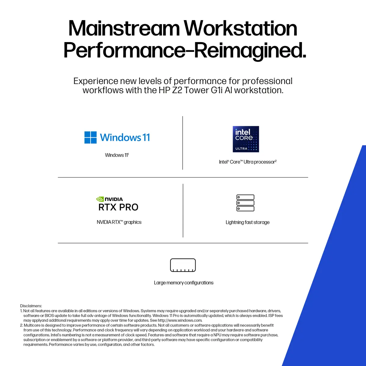 Z2 Tower G1i Workstation Desktop PC, Windows 11 Pro