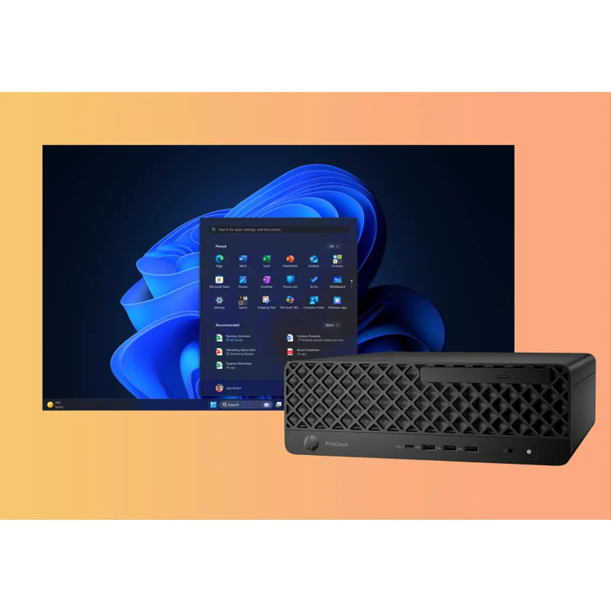 ProDesk 4 SFF G1i Desktop AI PC, Intel Core Ultra 7, 265, 16 GB, DDR5-SDRAM, 512 GB, Windows 11 Pro
