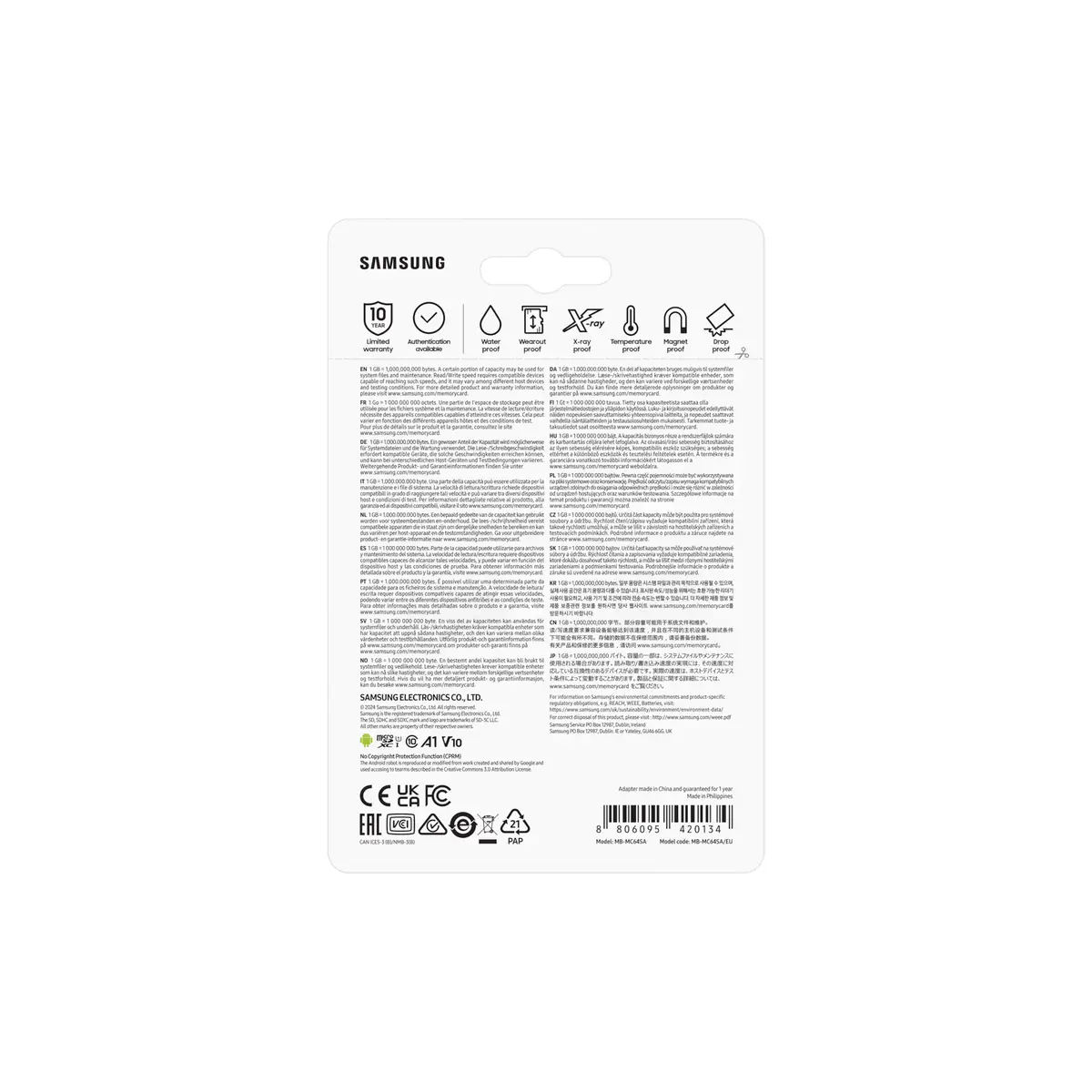 EVO Plus MicroSD Card 64 GB