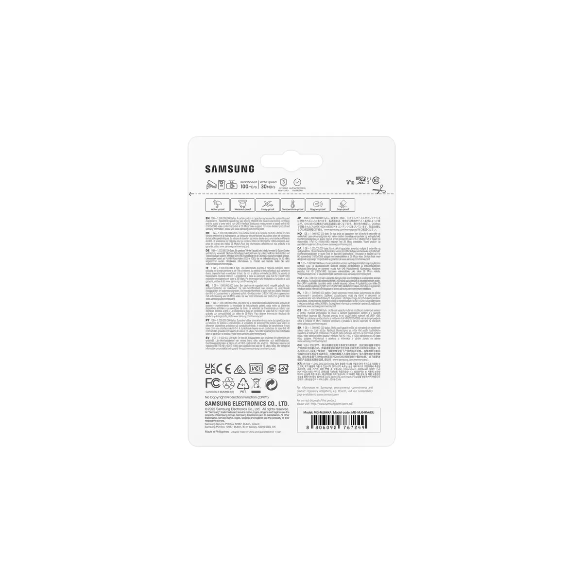 PRO Endurance MicroSD Card 64 GB