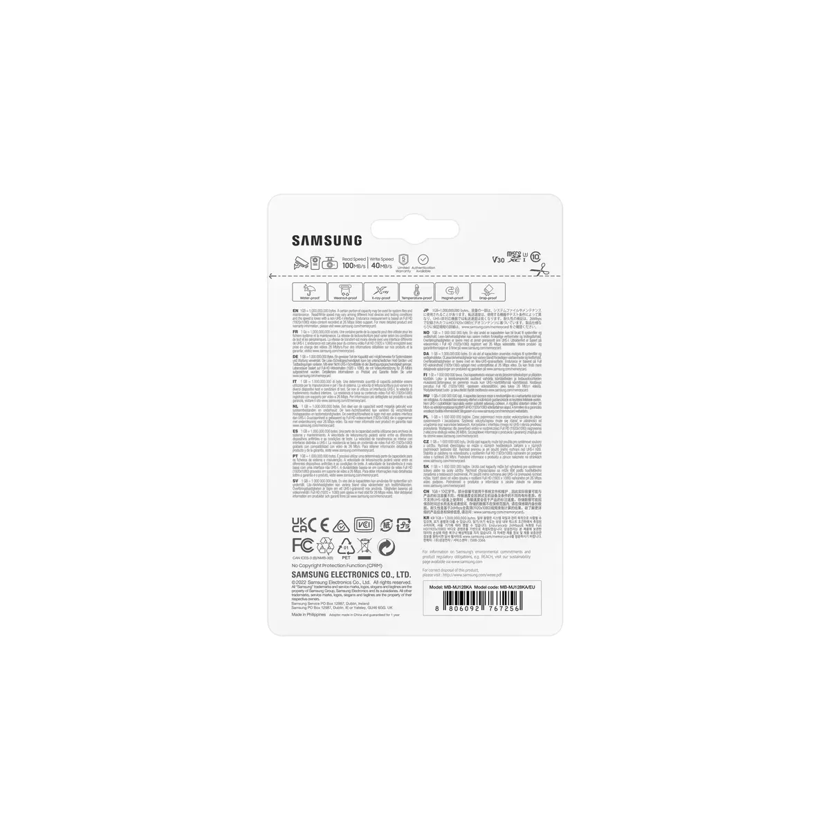 PRO Endurance MicroSD Card 128 GB