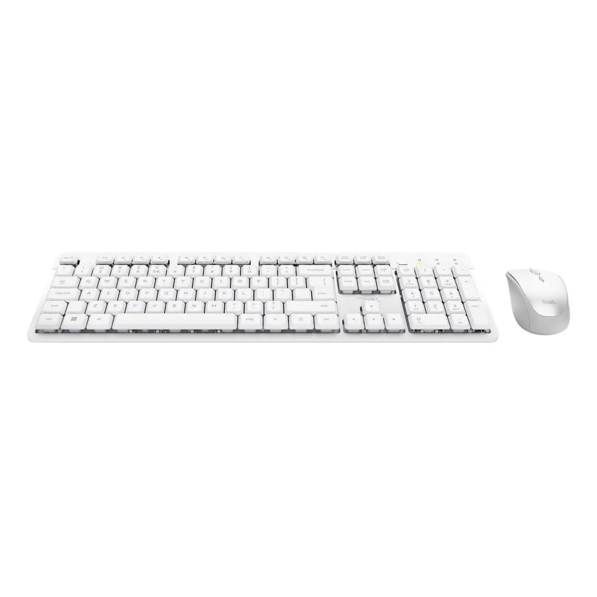 Trust Ody II Tastatur Maus enthalten Heimbüro RF Wireless Deutsch Weiß
