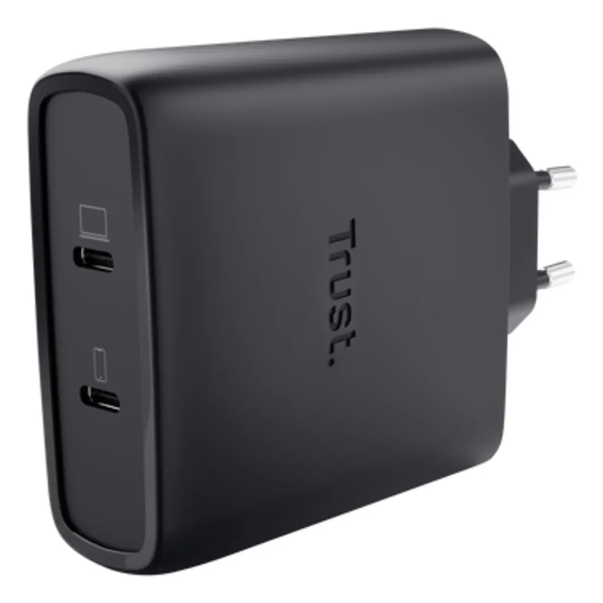 Trust Maxo USB-C-GaN-Ladegerät 100 W mit 2 Anschlüssen