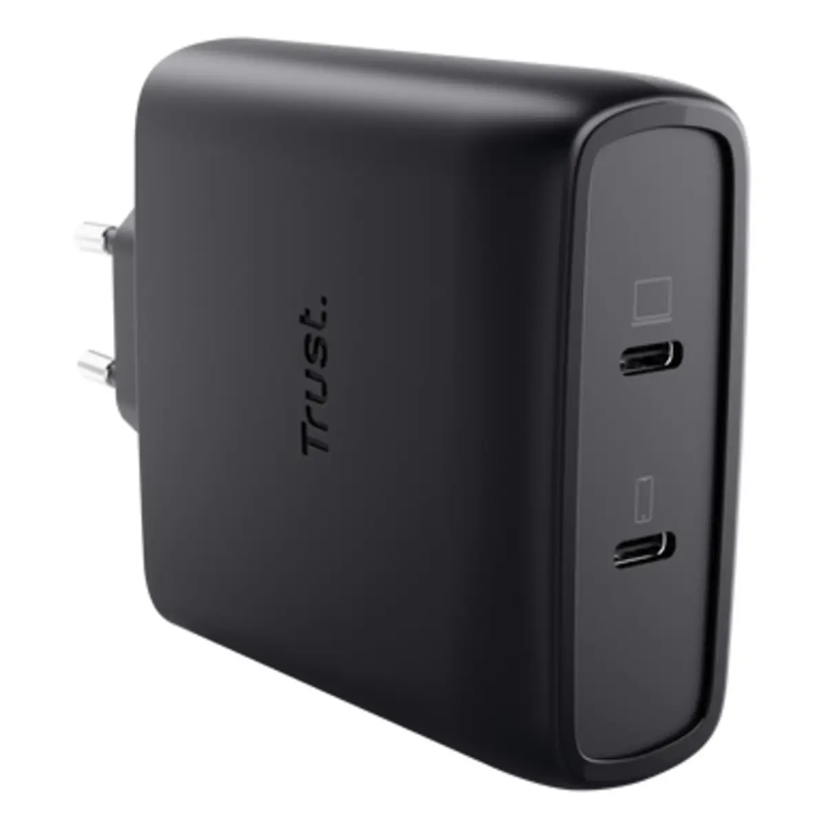 Trust Maxo USB-C-GaN-Ladegerät 100 W mit 2 Anschlüssen