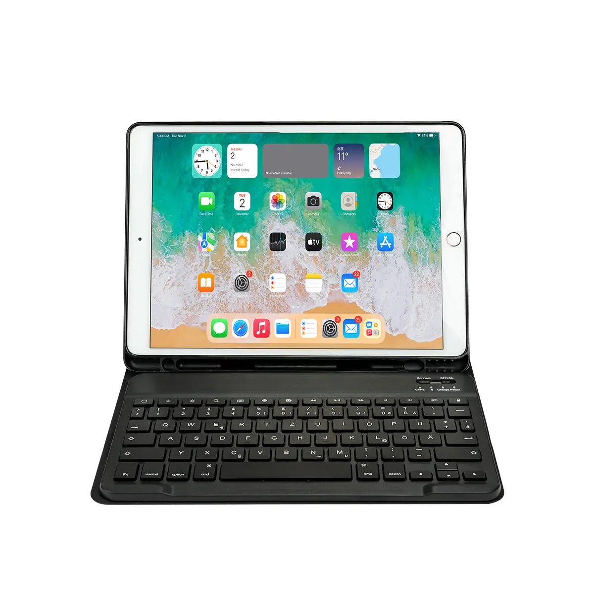 CANCOM Prime Line 2in1 Schutzhülle mit abnehmbarer Tastatur für iPad 10.9"