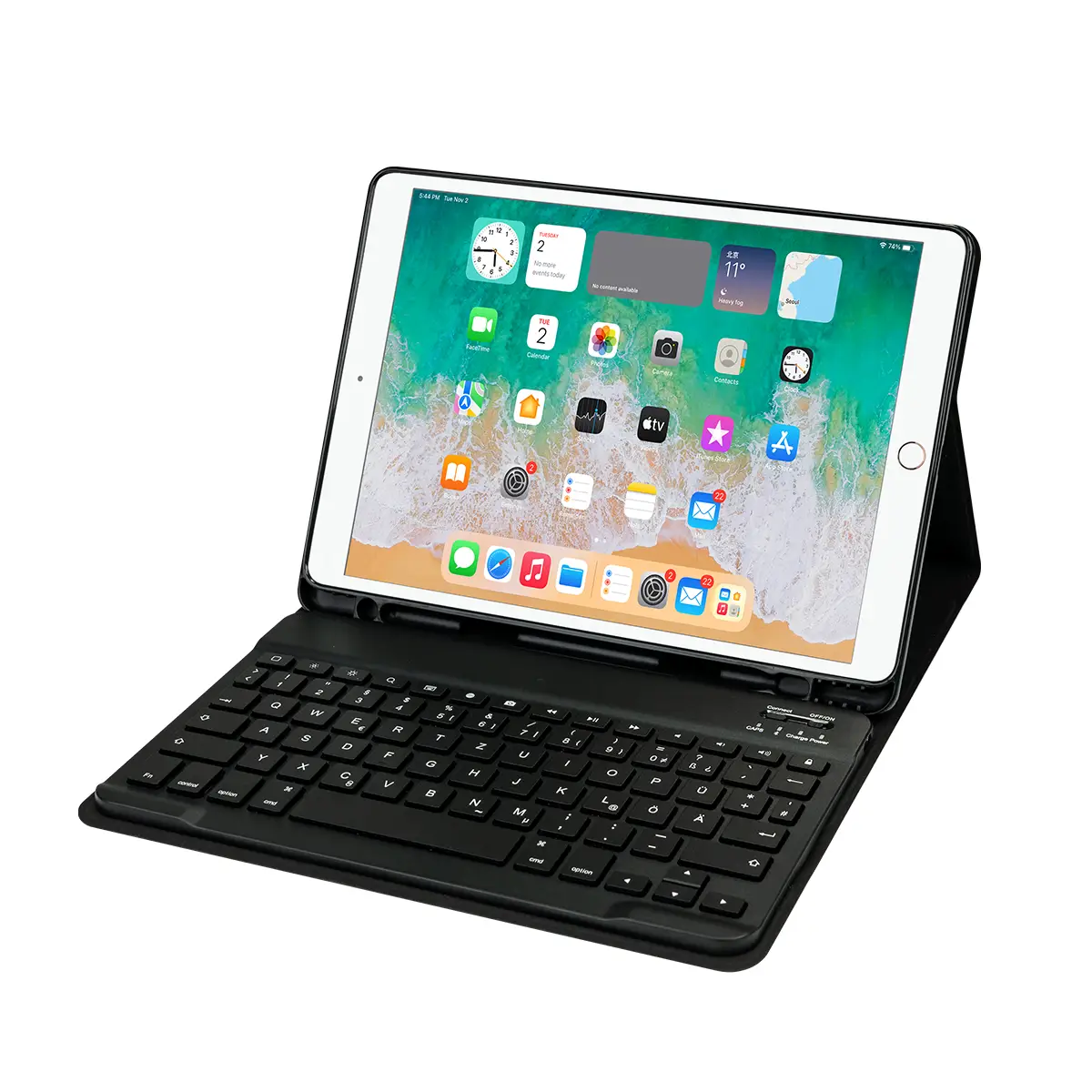 CANCOM Prime Line 2in1 Schutzhülle mit abnehmbarer Tastatur für iPad 10.9"