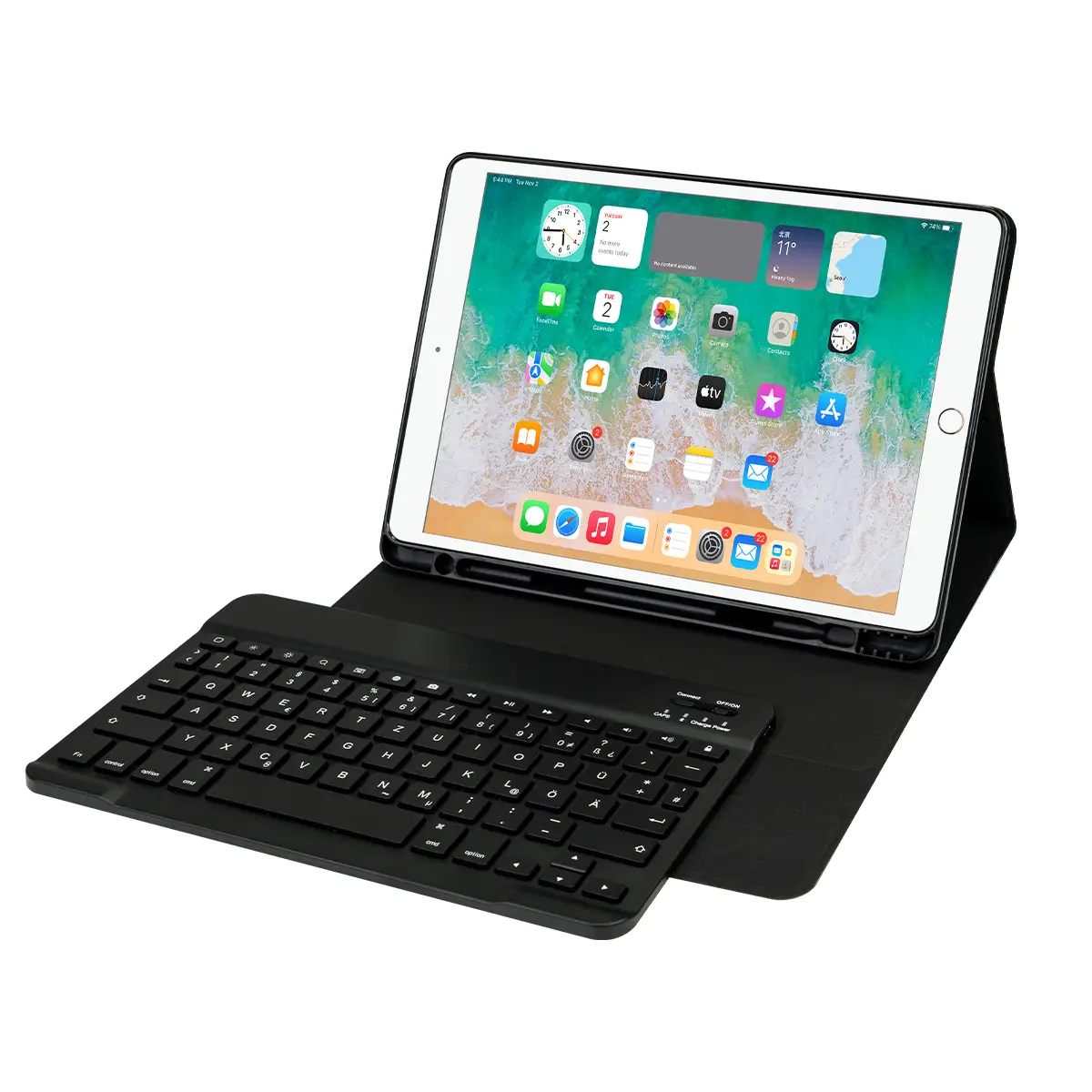 CANCOM Prime Line 2in1 Schutzhülle mit abnehmbarer Tastatur für iPad 10.9"