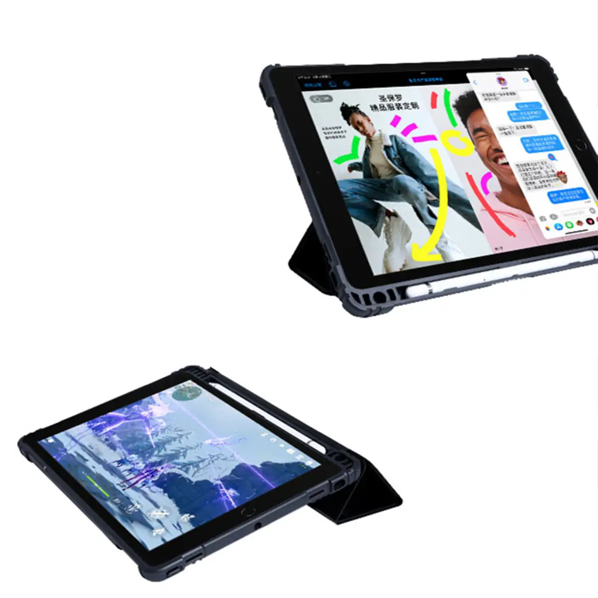 CANCOM Prime Line Rugged Case mit transparentem Backover für iPad 10.9"