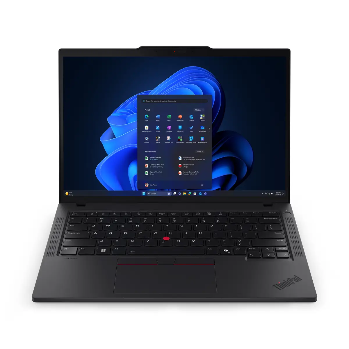 Lenovo ThinkPad T14 Gen 6 21QC 180°-Scharnierdesign Intel Core Ultra 7 255U / 2 GHz Win 11 Pro Intel Graphics 16 GB RAM 512 GB SSD TCG Opal Encryption 2, NVMe 35.6 cm (14") IPS 1920 x 1200 Wi-Fi
