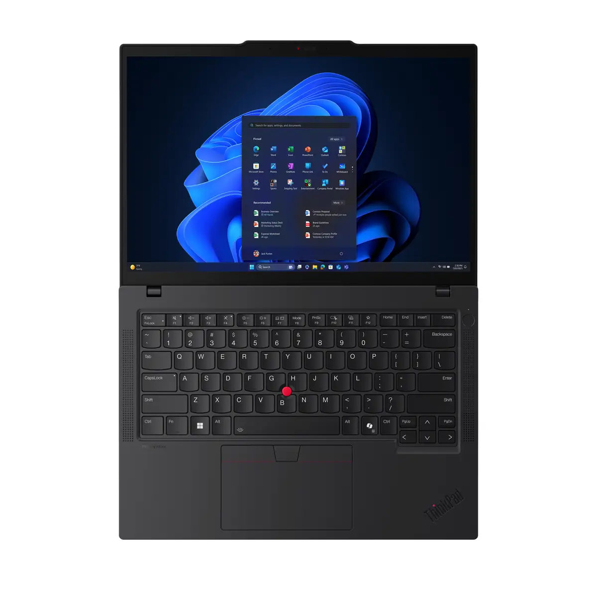 Lenovo ThinkPad T14 Gen 6 21QC 180°-Scharnierdesign Intel Core Ultra 7 255U / 2 GHz Win 11 Pro Intel Graphics 16 GB RAM 512 GB SSD TCG Opal Encryption 2, NVMe 35.6 cm (14") IPS 1920 x 1200 Wi-Fi