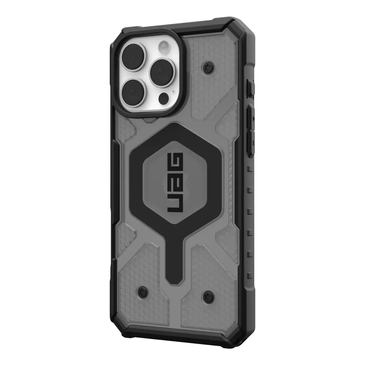 UAG Urban Armor Gear Pathfinder MagSafe Case für Apple iPhone 16 Pro Max ash (grau transparent)