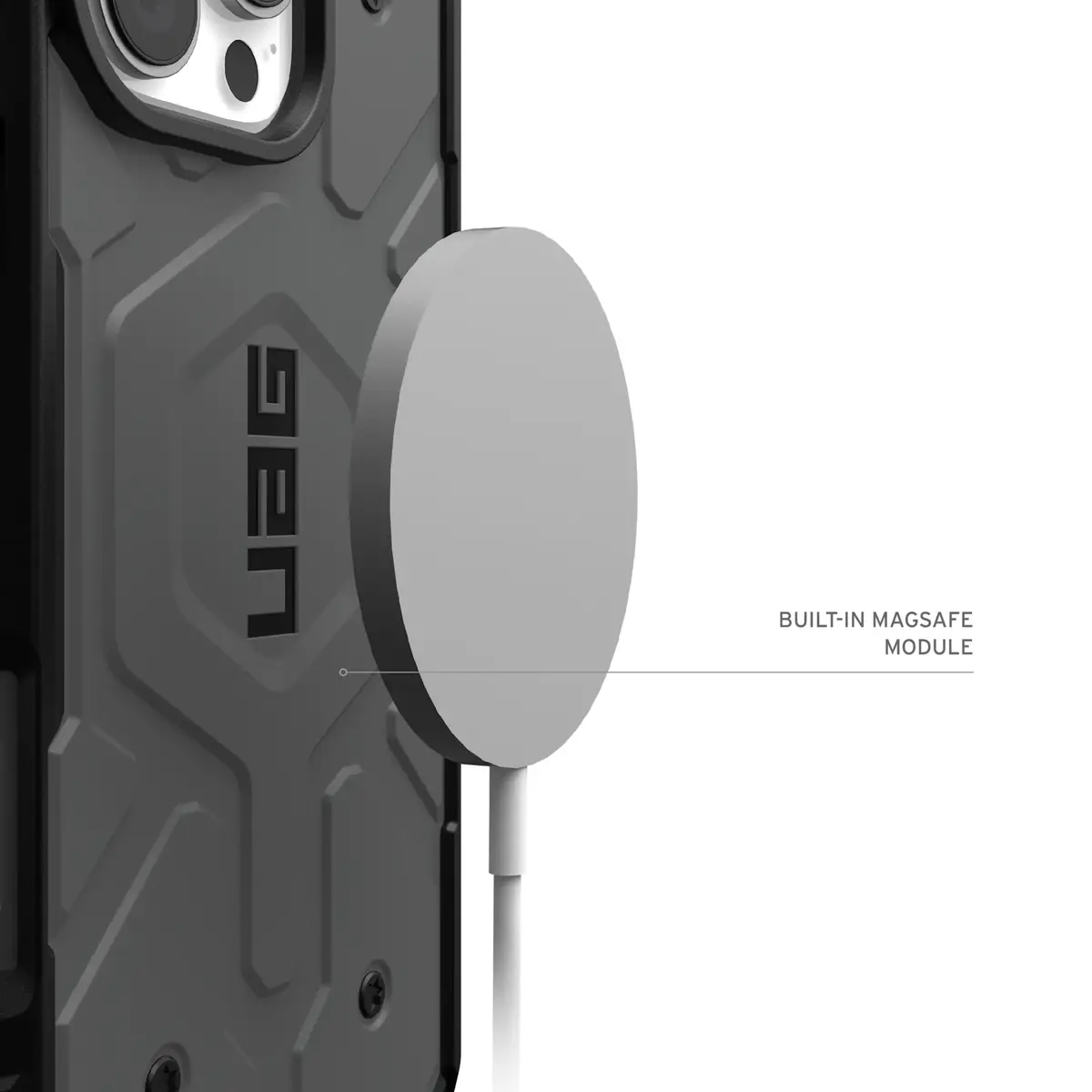 UAG Urban Armor Gear Pathfinder MagSafe Case für Apple iPhone 16 Pro silber