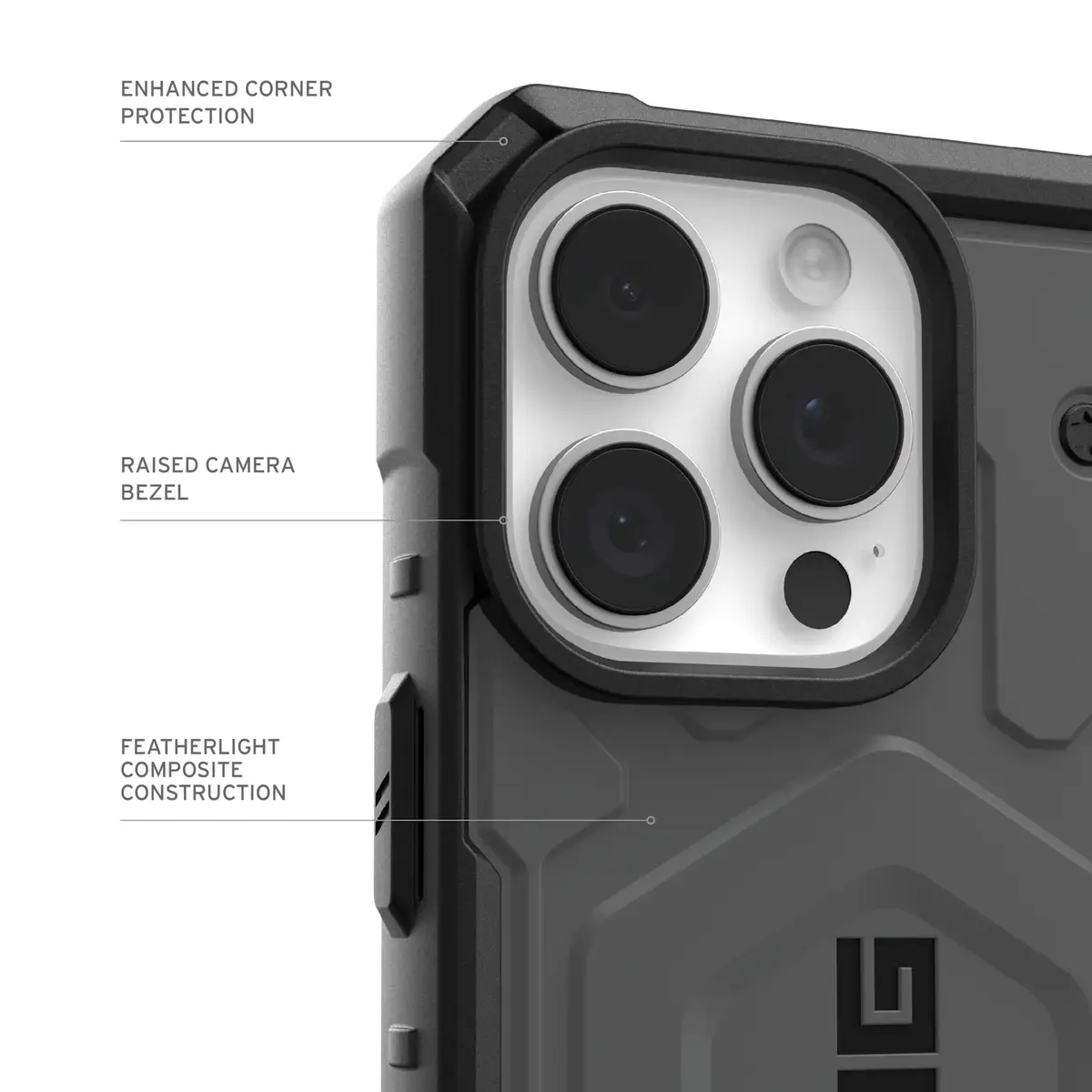 UAG Urban Armor Gear Pathfinder MagSafe Case für Apple iPhone 16 Pro silber