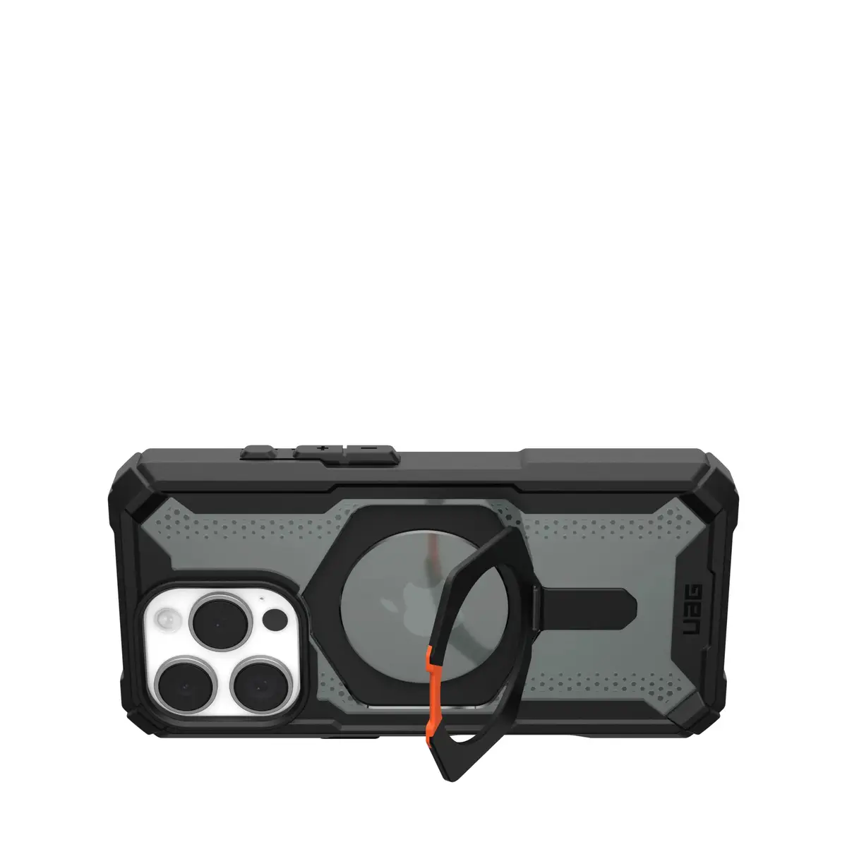 UAG Urban Armor Gear Plasma XTE MagSafe Kickstand Case für Apple iPhone 16 Pro schwarz/orange
