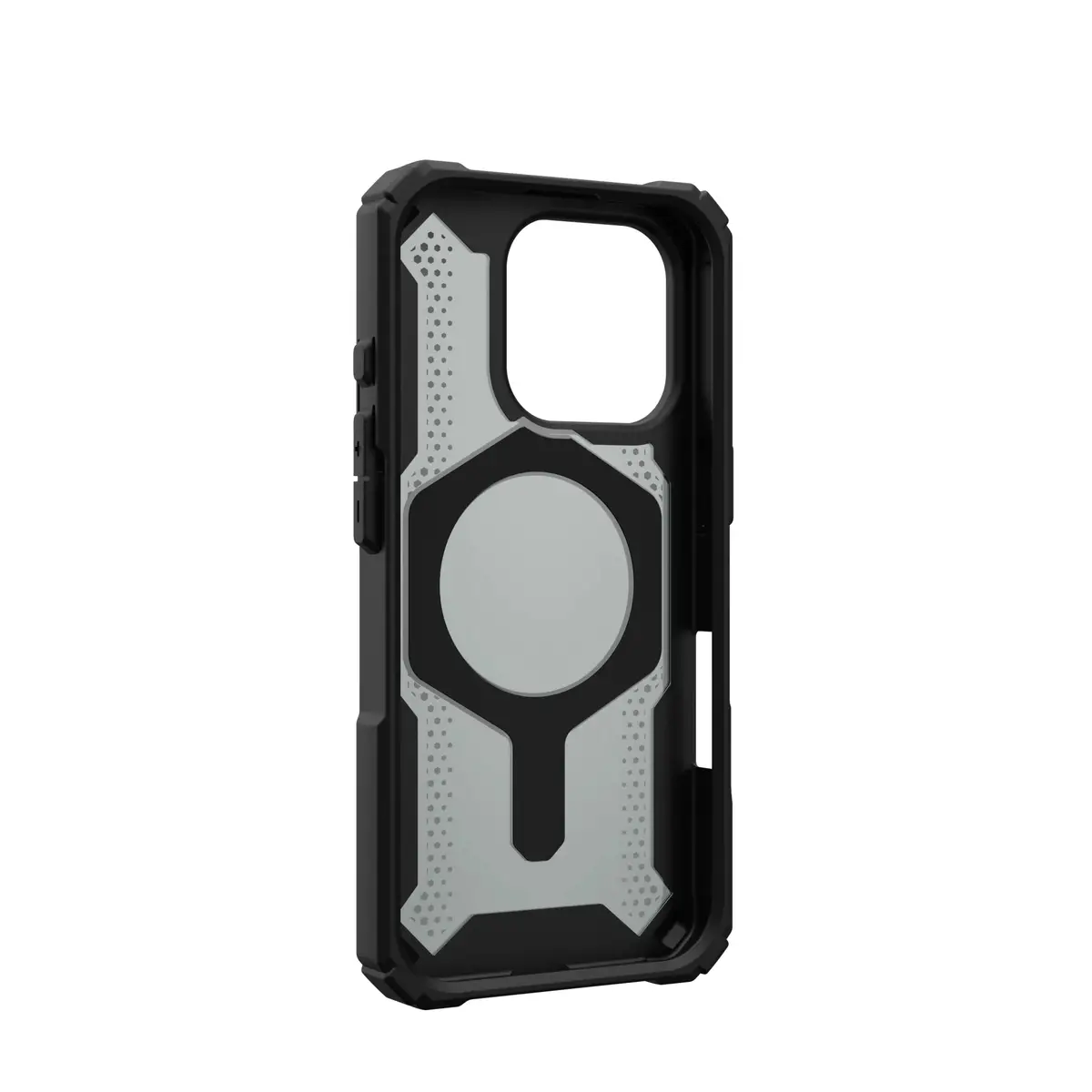 UAG Urban Armor Gear Plasma XTE MagSafe Kickstand Case für Apple iPhone 16 Pro schwarz/orange