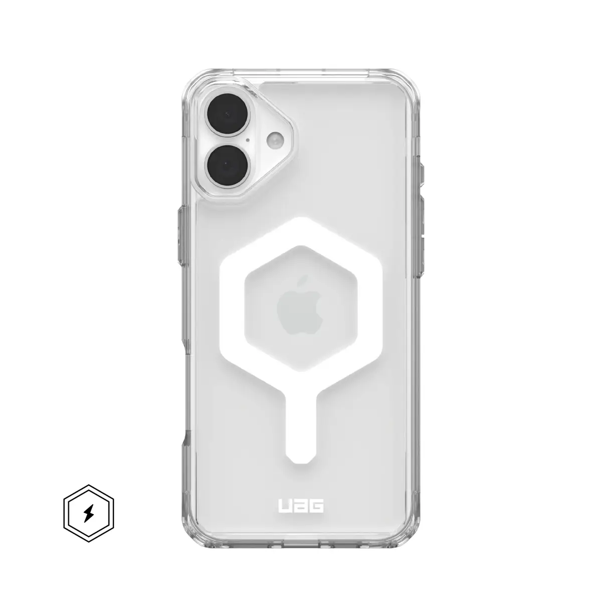 UAG Urban Armor Gear Plyo MagSafe Case für Apple iPhone 16 Plus ice (transparent)/weiß