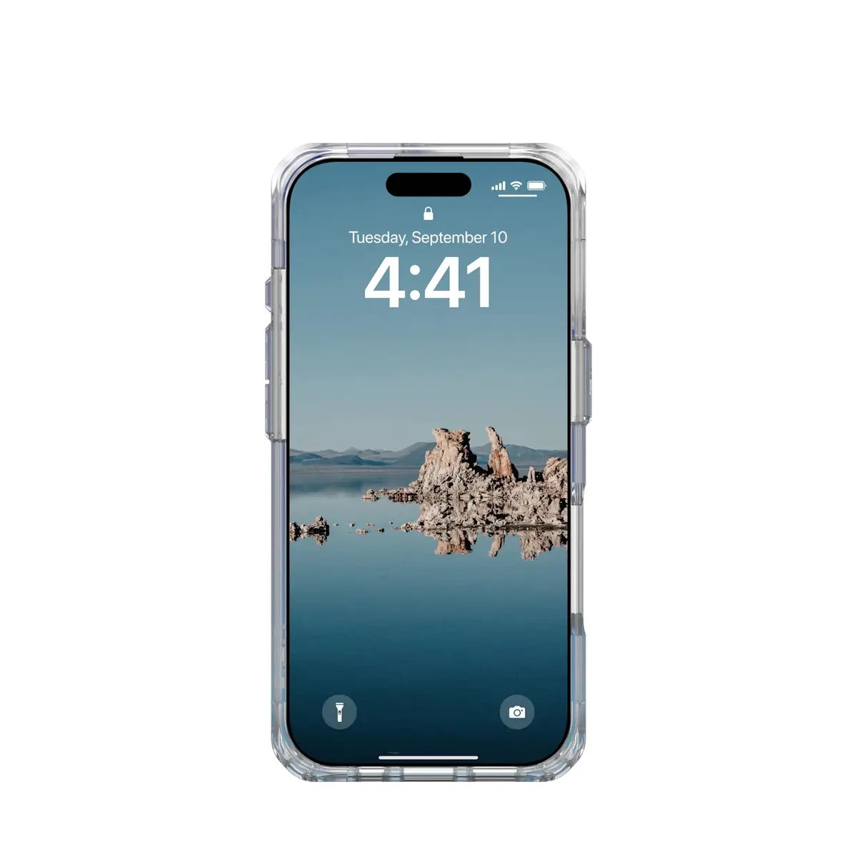 UAG Urban Armor Gear Plyo MagSafe Case für Apple iPhone 16 Pro blau/transparent/Ombre