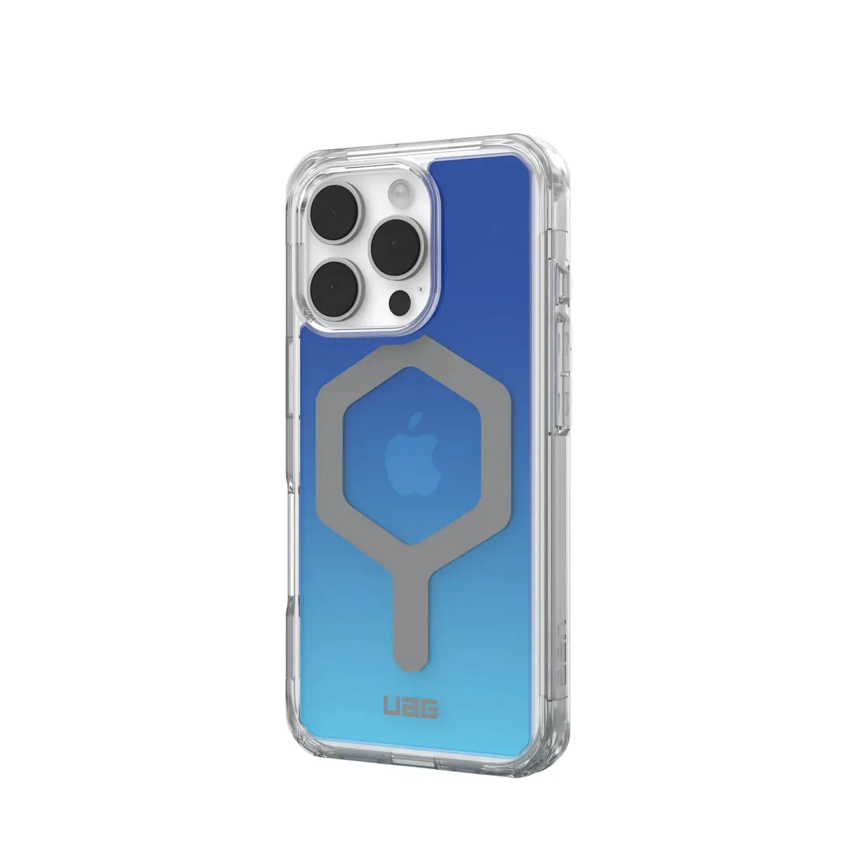 UAG Urban Armor Gear Plyo MagSafe Case für Apple iPhone 16 Pro blau/transparent/Ombre