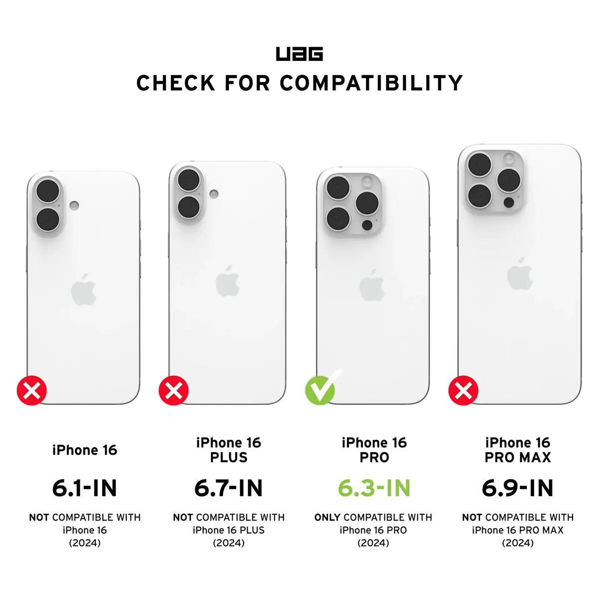 UAG Urban Armor Gear Plyo MagSafe Case für Apple iPhone 16 Pro blau/transparent/Ombre