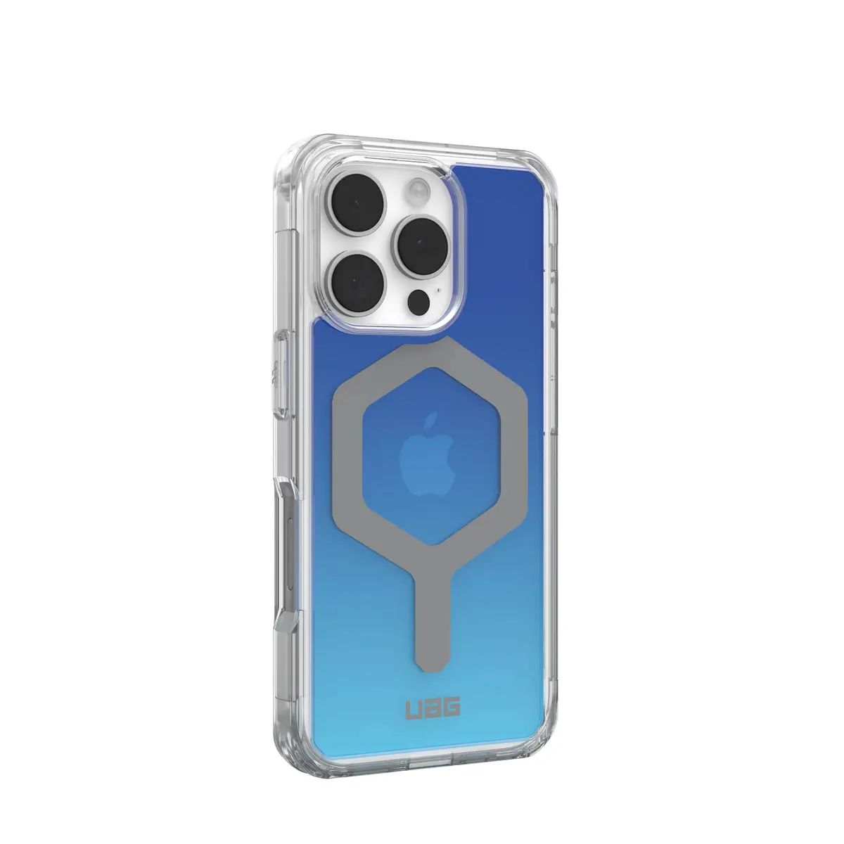 UAG Urban Armor Gear Plyo MagSafe Case für Apple iPhone 16 Pro blau/transparent/Ombre