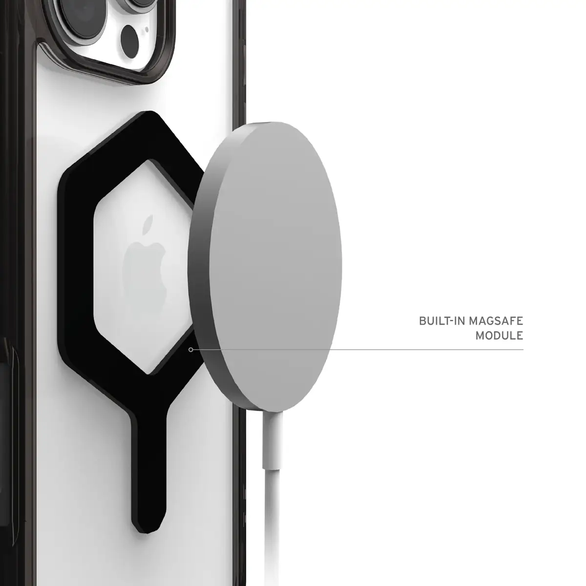 UAG Urban Armor Gear Plyo MagSafe Case für Apple iPhone 16 Pro Max schwarz/transparent/schwarz