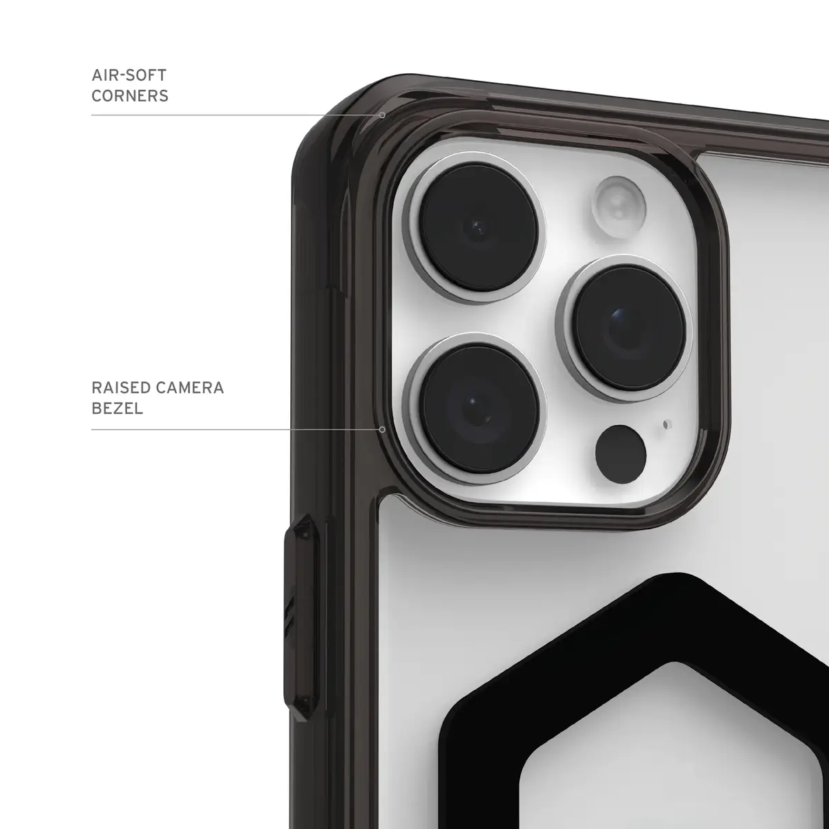 UAG Urban Armor Gear Plyo MagSafe Case für Apple iPhone 16 Pro Max schwarz/transparent/schwarz