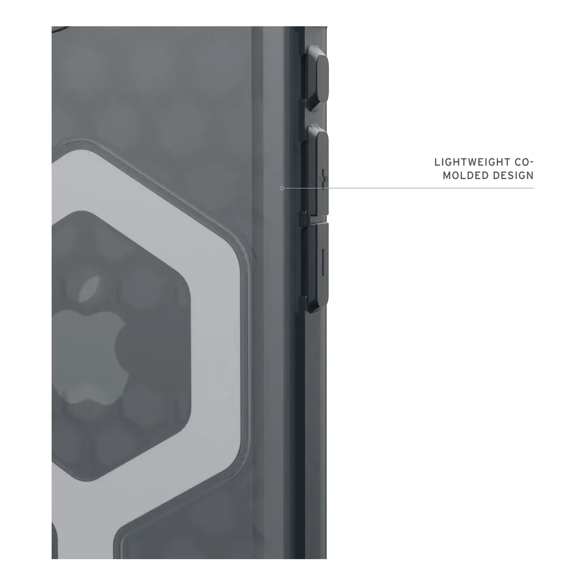 UAG Urban Armor Gear Essential Armor MagSafe Case für Apple iPhone 16e ash (grau transparent)