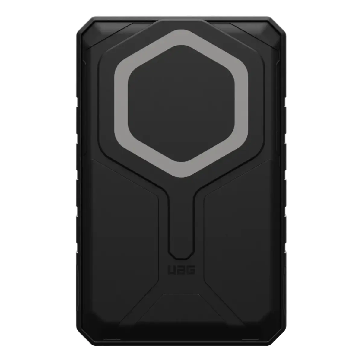UAG Urban Armor Gear SRGE Rugged Powerbank Magnetic Wireless Charger mit Standfunktion 1x 20W USB-C & 1x 10W 10.000 mAh Qi schwarz/grau