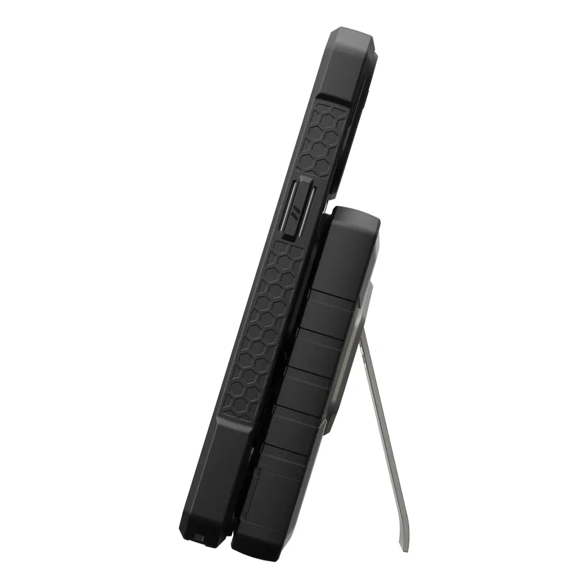 UAG Urban Armor Gear SRGE Rugged Powerbank Magnetic Wireless Charger mit Standfunktion 1x 20W USB-C & 1x 10W 10.000 mAh Qi schwarz/titan