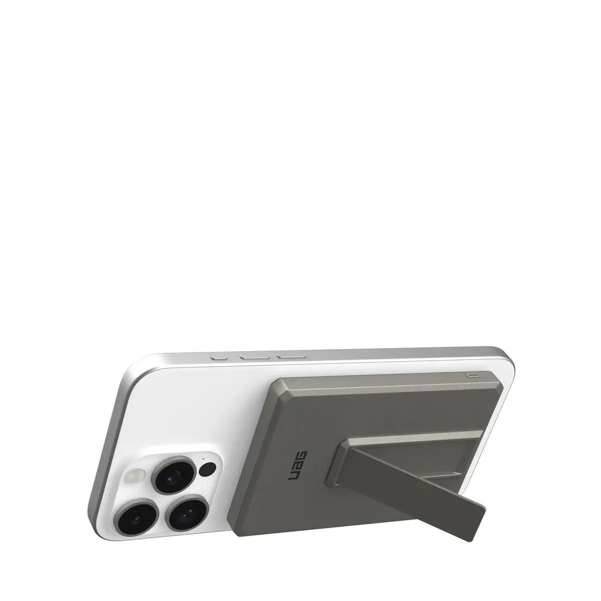 UAG Urban Armor Gear SRGE Ultra Slim Powerbank Magnetic Wireless Charger mit Standfunktion 1x 20W USB-C 5.000 mAh Qi schwarz/titan