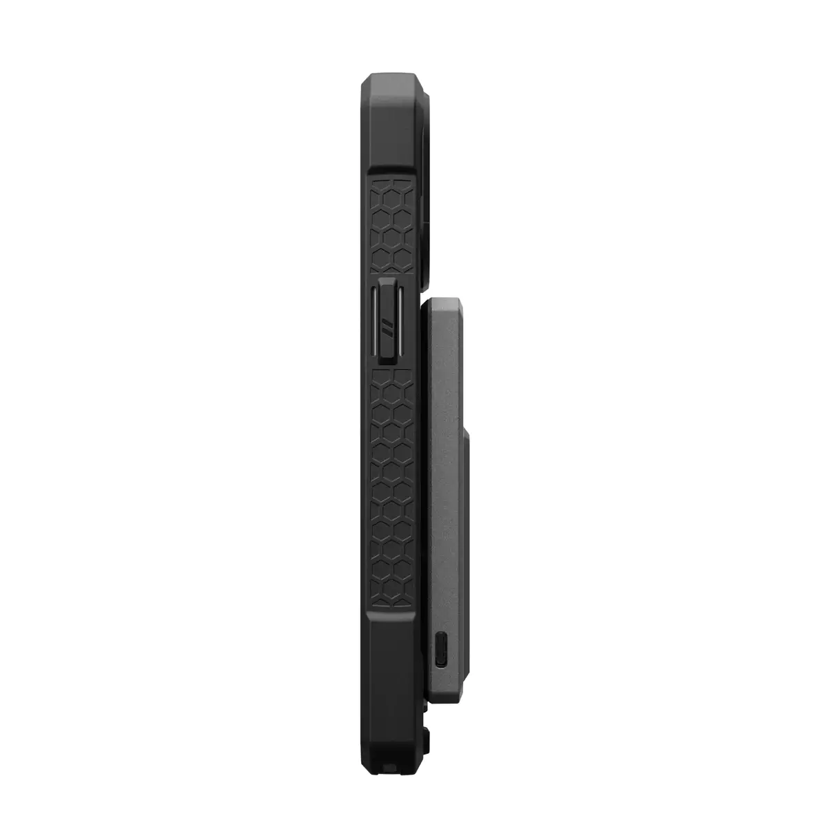 UAG Urban Armor Gear SRGE Ultra Slim Powerbank Magnetic Wireless Charger mit Standfunktion 1x 20W USB-C 5.000 mAh Qi schwarz/grau