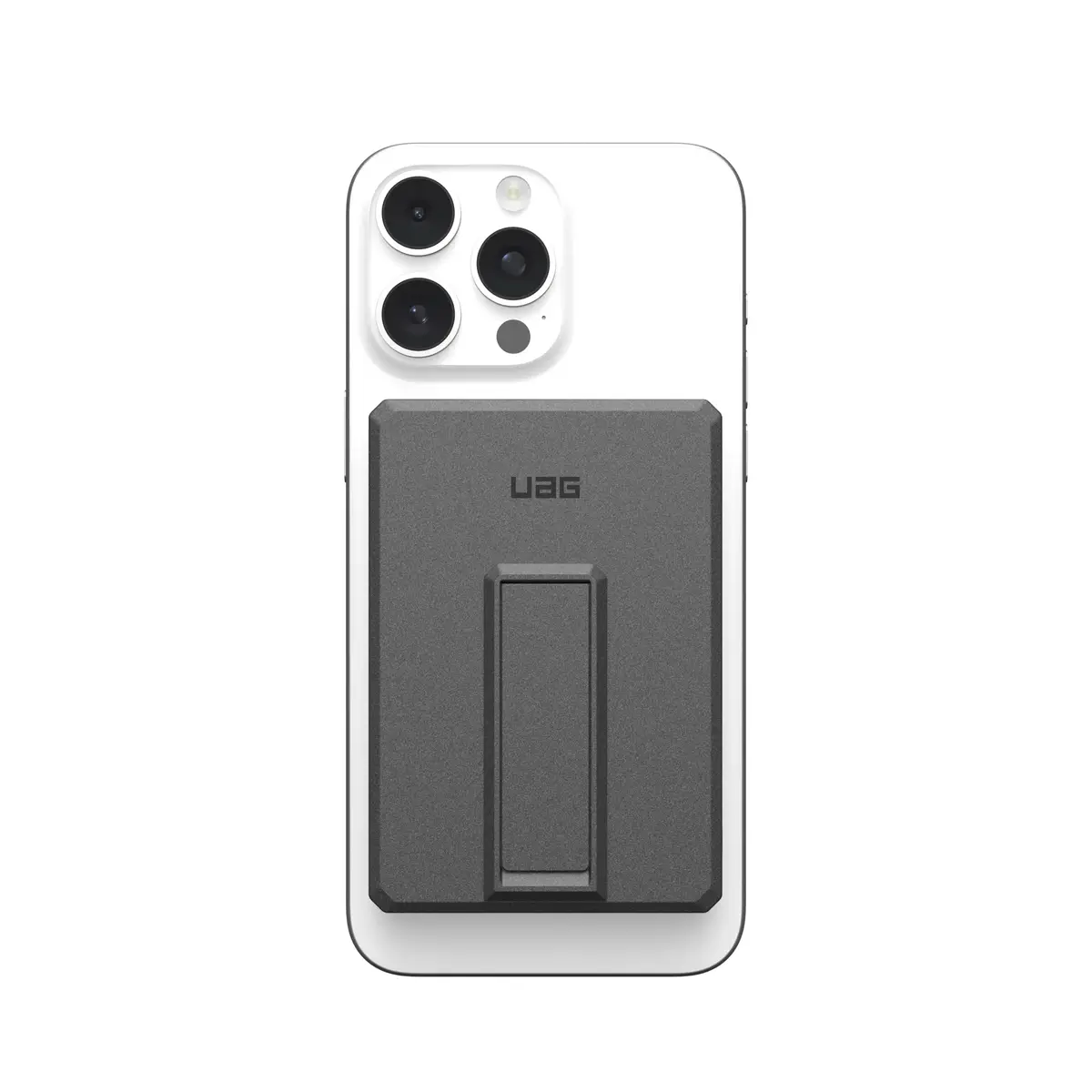 UAG Urban Armor Gear SRGE Ultra Slim Powerbank Magnetic Wireless Charger mit Standfunktion 1x 20W USB-C 5.000 mAh Qi schwarz/grau