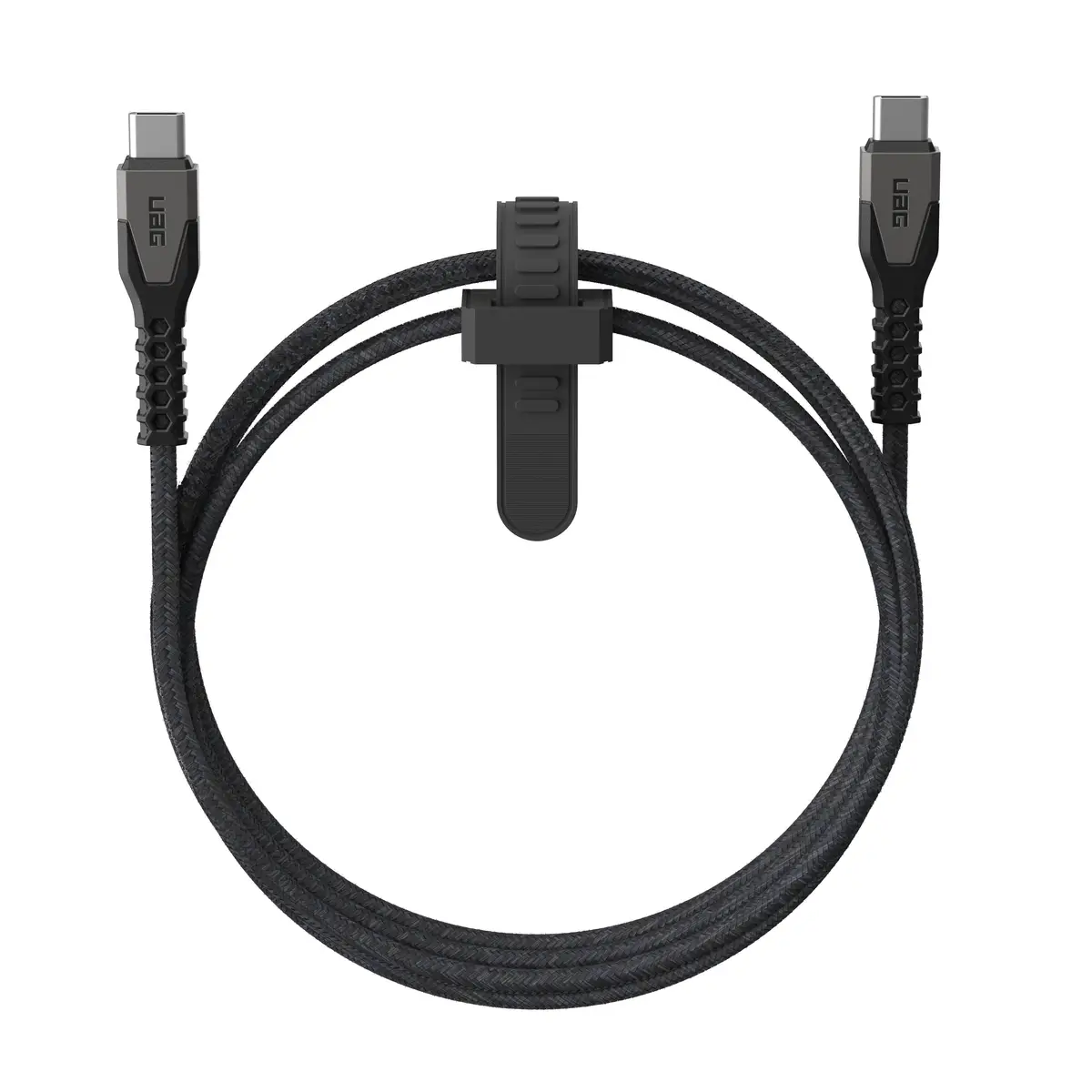 UAG Urban Armor Gear Rugged Kevlar Kabel USB-C auf USB-C 60W 1,5m schwarz/grau