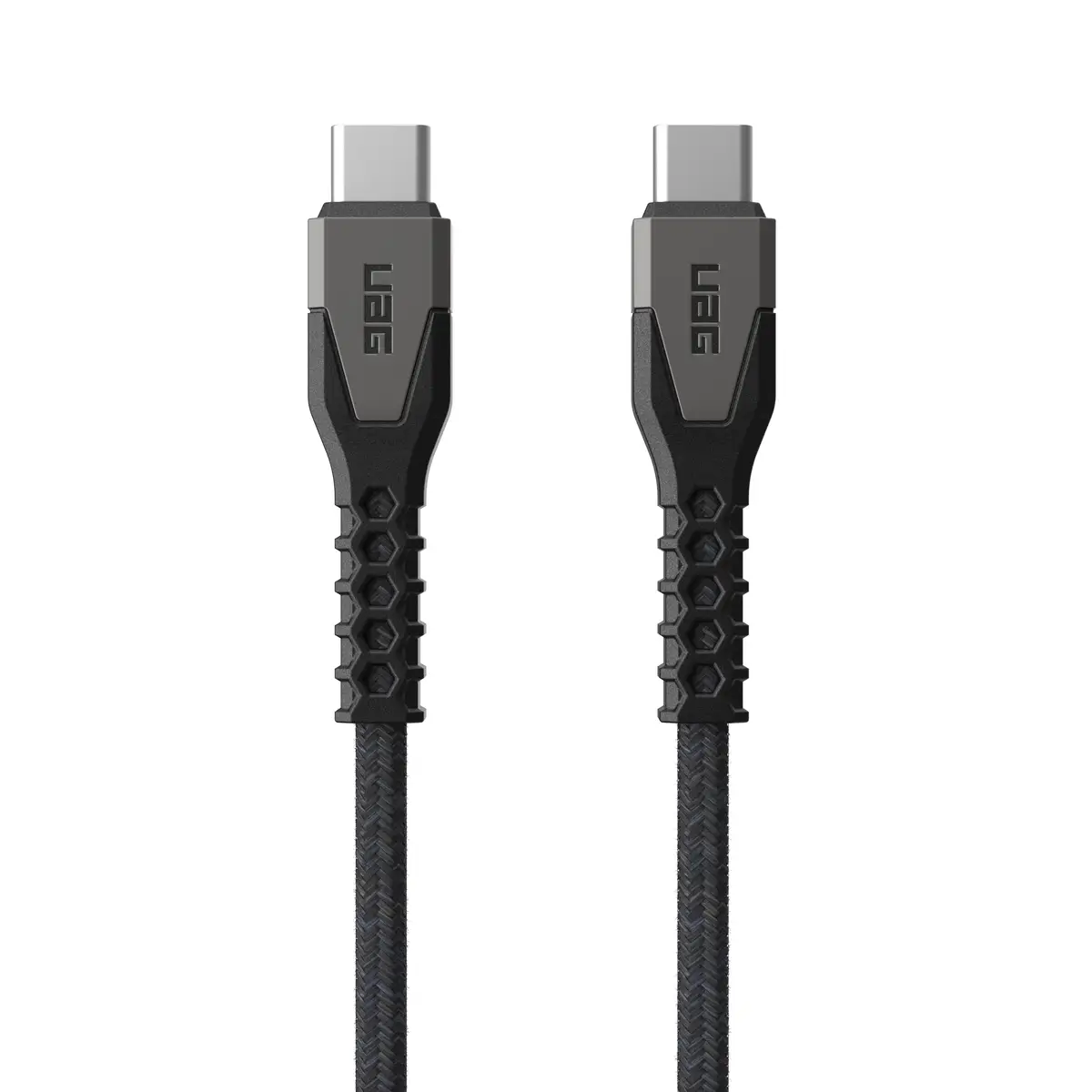 UAG Urban Armor Gear Rugged Kevlar Kabel USB-C auf USB-C 60W 1,5m schwarz/grau
