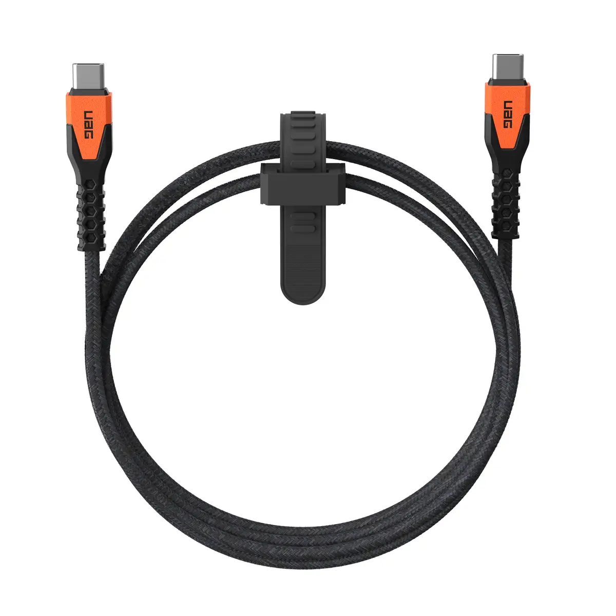 UAG Urban Armor Gear Rugged Kevlar Kabel USB-C auf USB-C 60W 1,5m schwarz/orange