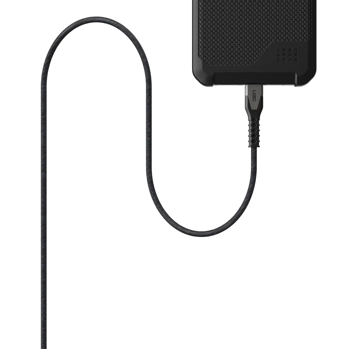 UAG Urban Armor Gear Rugged Kevlar Kabel USB-C auf Lightning 30W 1,5m schwarz/grau