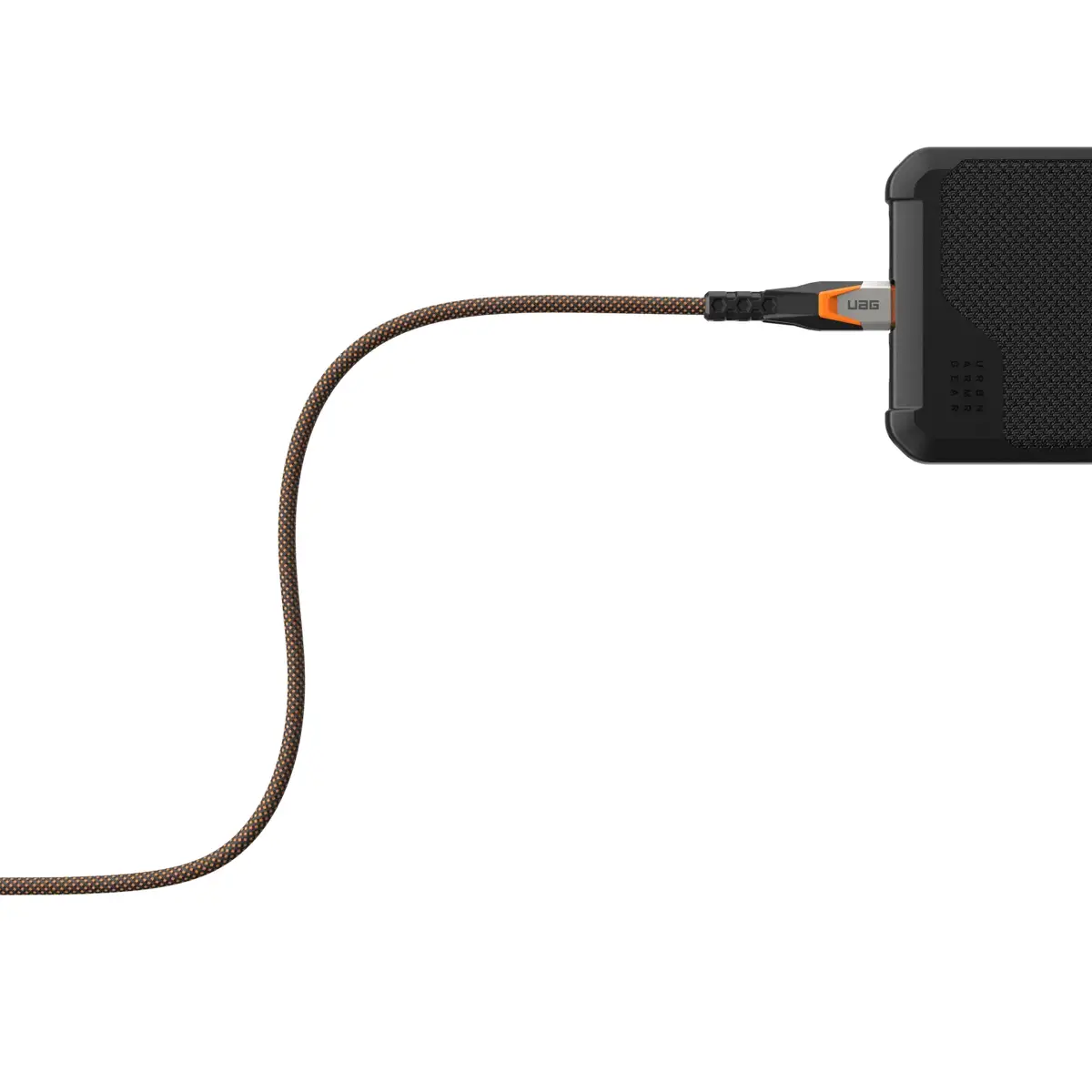 UAG Urban Armor Gear SRGE Rugged USB 3.2 Gen2 Kabel USB-C auf USB-C 240W 0,75m schwarz/orange