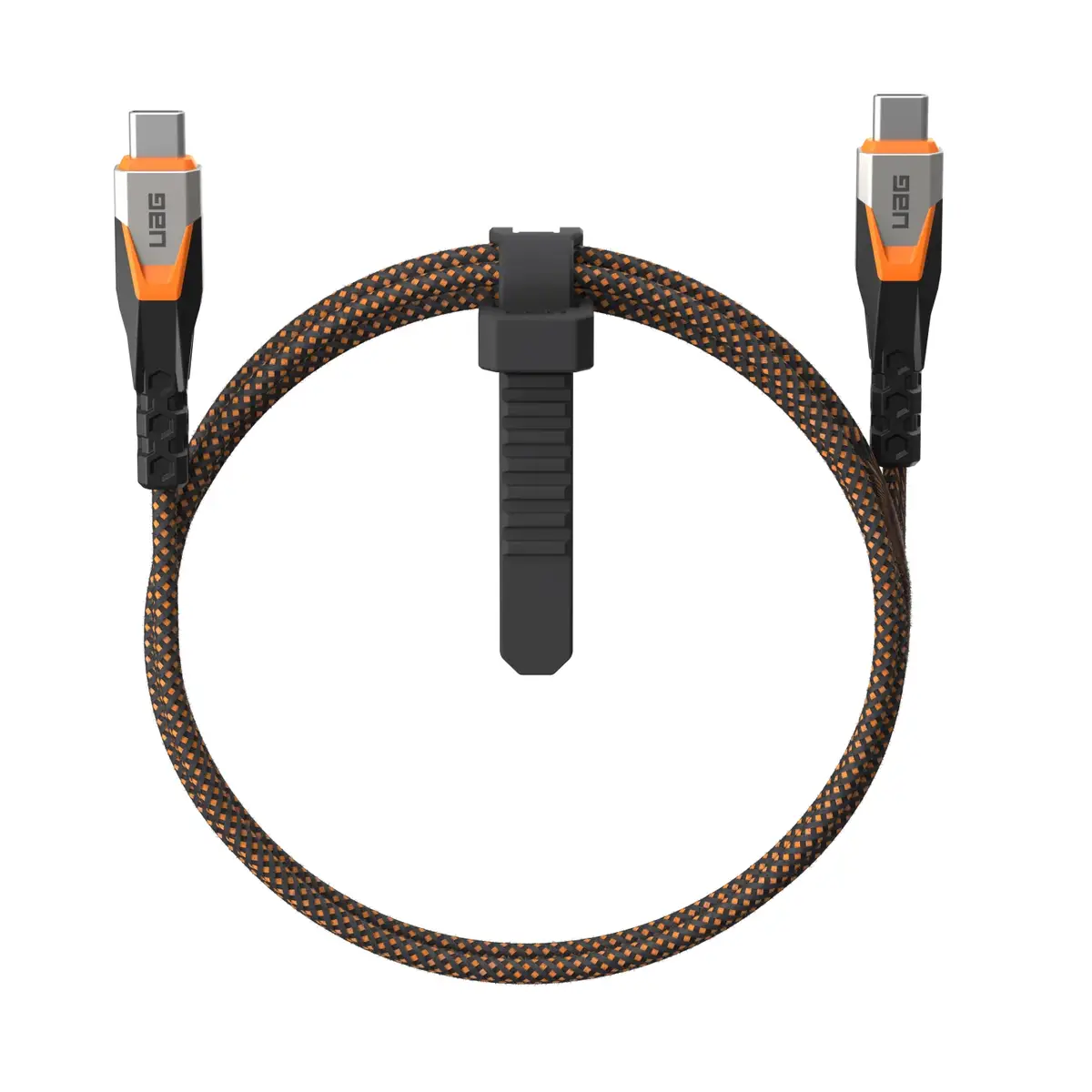 UAG Urban Armor Gear SRGE Rugged USB 3.2 Gen2 Kabel USB-C auf USB-C 240W 0,75m schwarz/orange