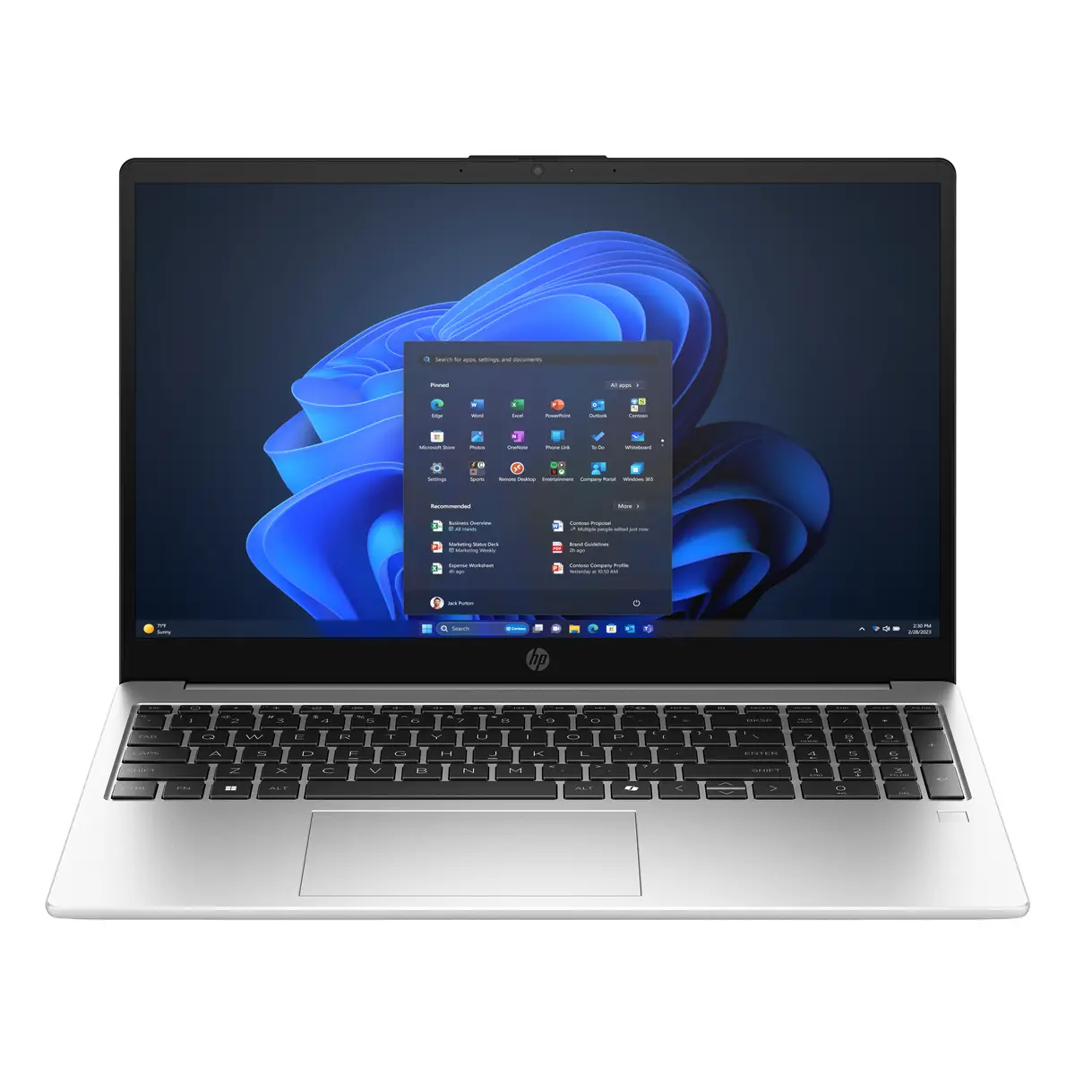 HP 250R G10 Notebook - Intel Core 5 120U / 1.4 GHz - Win 11 Pro - Intel Graphics - 16 GB RAM - 512 GB SSD NVMe - 39.6 cm (15.6")