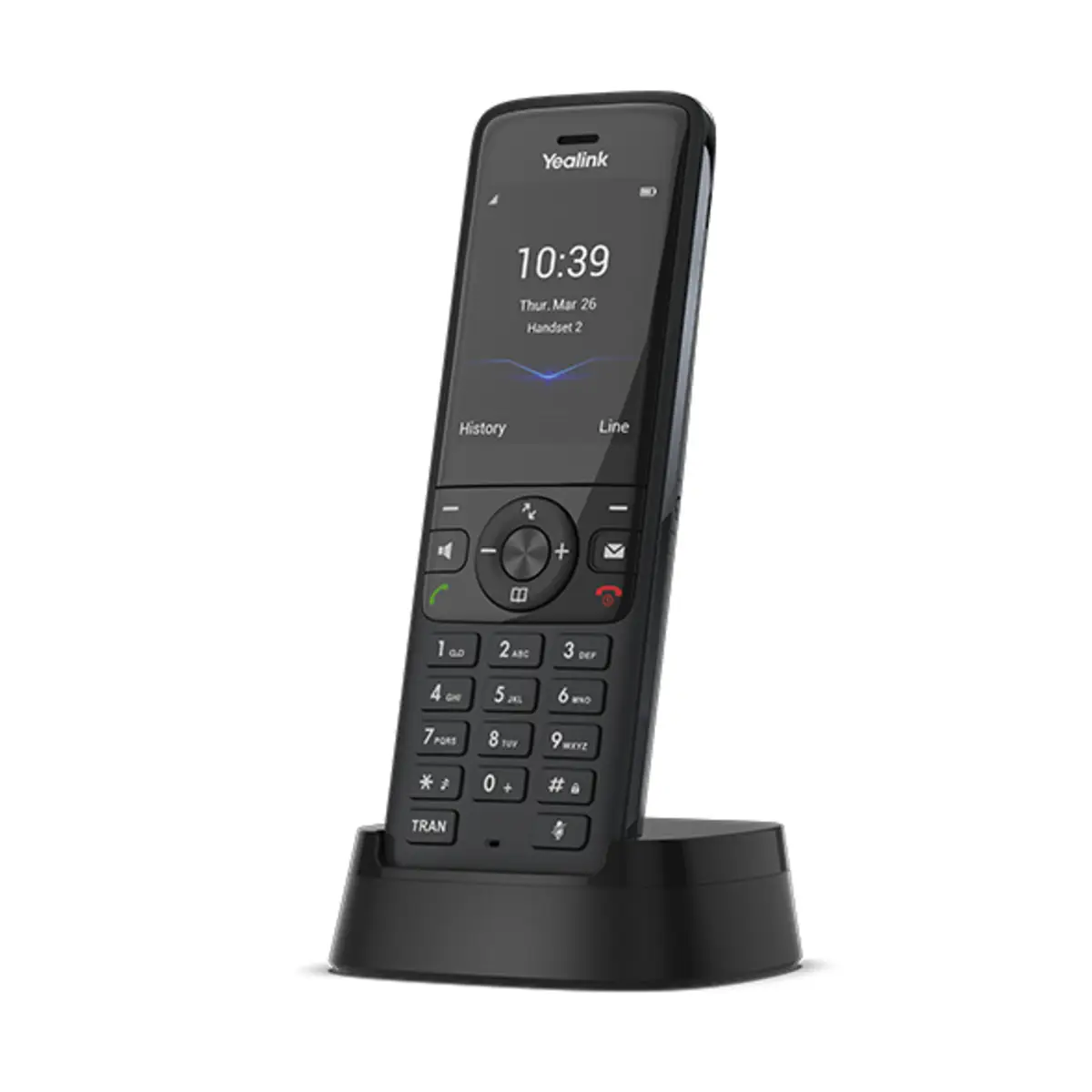 Yealink W78H DECT-Telefon Anrufer-Identifikation Schwarz